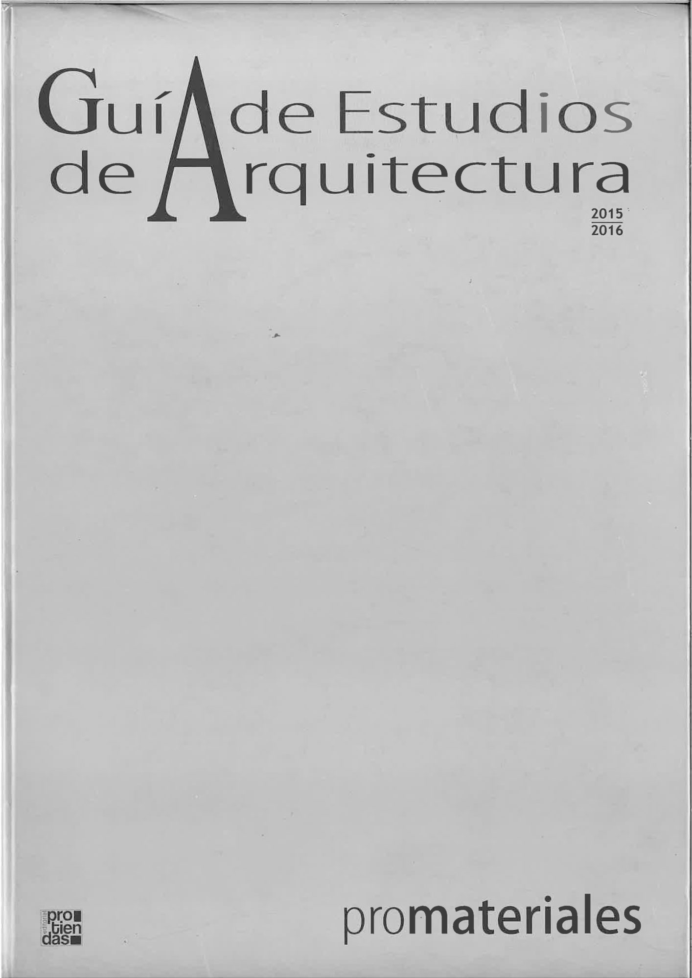 Guía de Estudios de Arquitectura - Garcés - de Seta - Bonet