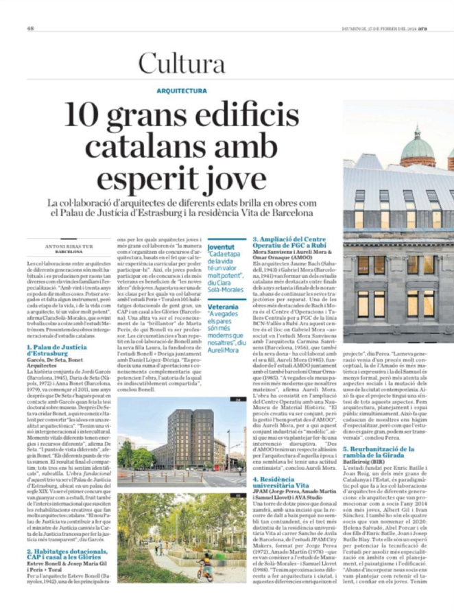 10 grans edificis catalans amb esperit jove – Palais de Justice de Strasbourg - Garcés - de Seta - Bonet